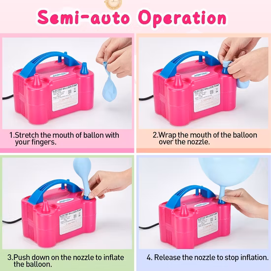Electric Balloon Air Pump/Electric Balloon Inflator for Decoration 110V 600W