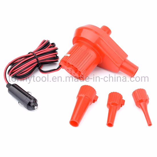 AC 110 V/DC 12 V tragbare elektrische Luftpumpe für Schlauchboote für Floß, Boot, Luftbett, Pool, Spielzeug, Schwimmring
