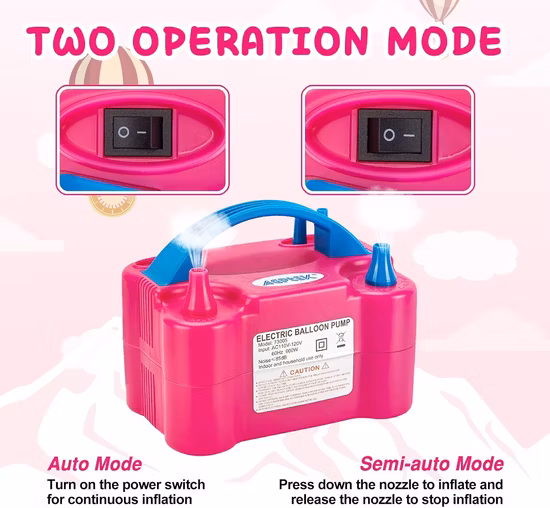 Elektrische Ballonluftpumpe/elektrischer Ballonaufblaser für die Dekoration 110V 600W